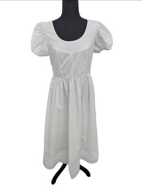 NWT The Workshop All-White Modern Prairie Dress